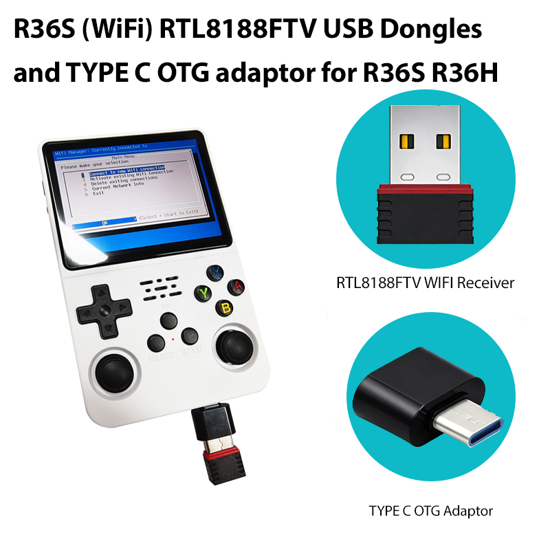 Gaming Console In 2026 - 2026 R36S (WiFi) RTL8188FTV USB Dongles