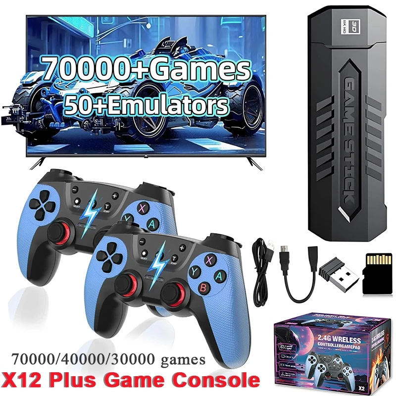 Gaming Console X2 - X2 Retro Game Stick 128GB 70000+