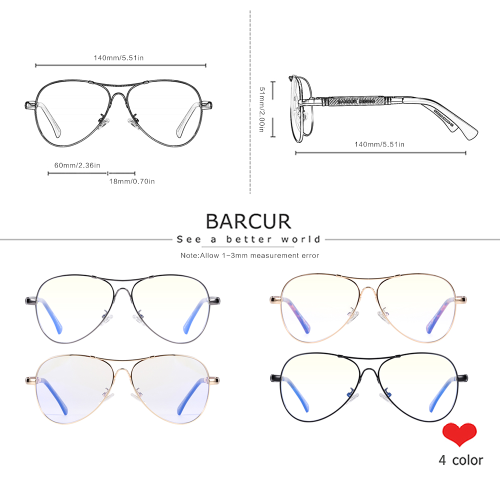 BARCUR Anti Blue Light Blockin - Gaming Glasses Uv review and price