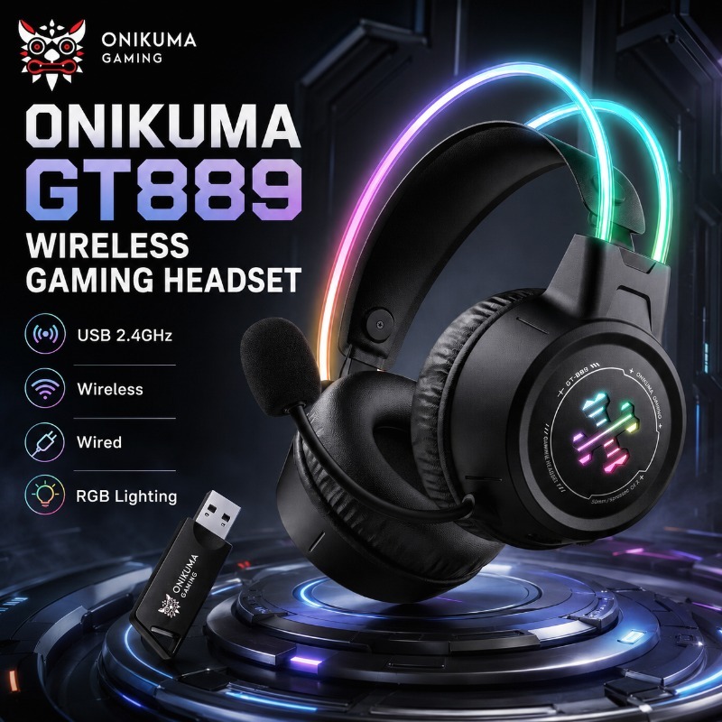 ONIKUMA GT889 Gaming Headphone - Gaming Console Apple review and price