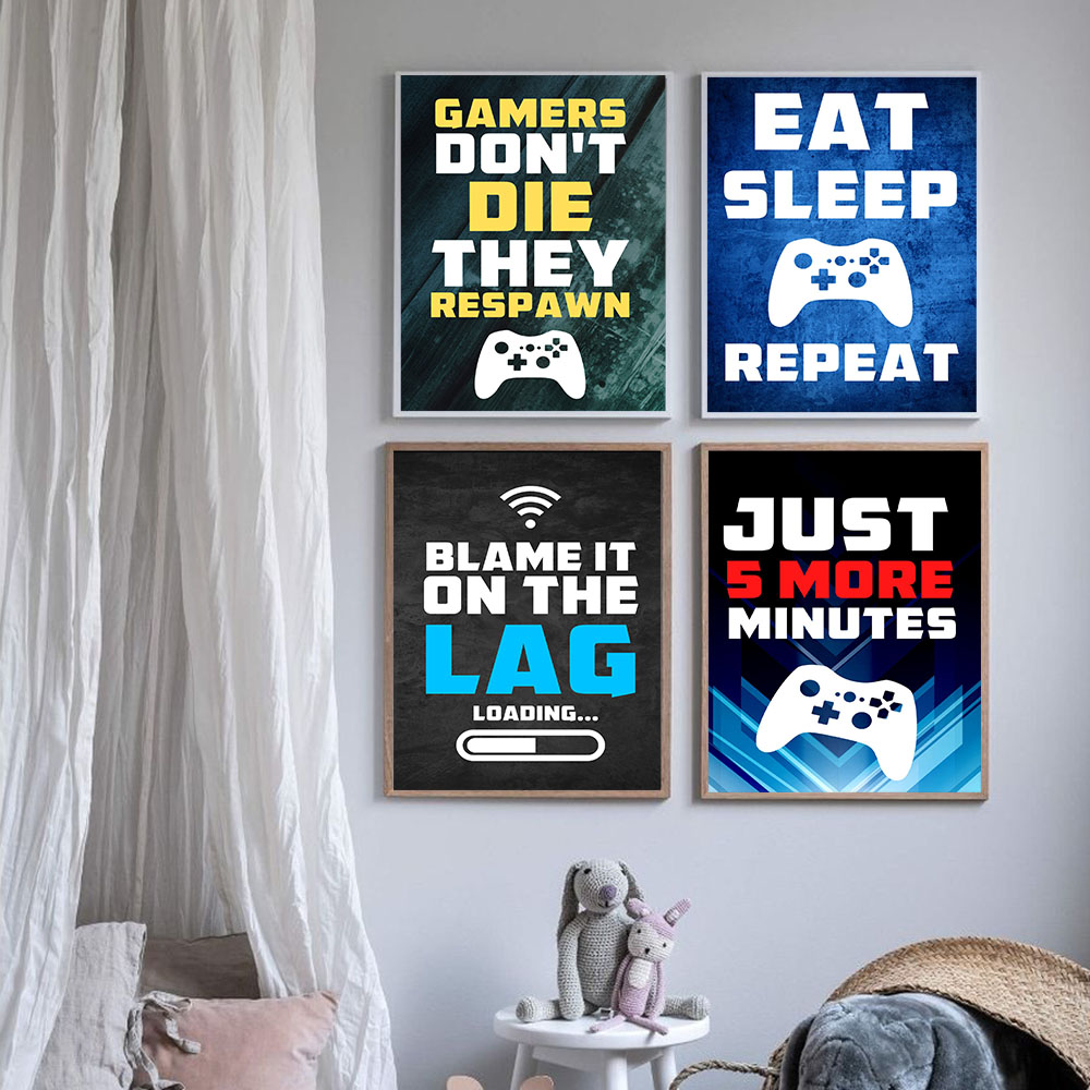 Gaming Quotes Art Painting Con - Gaming Console Picture review and price
