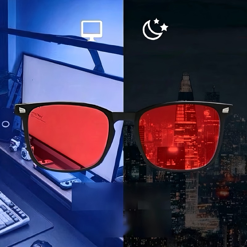 1pcs Red Lens Korean Polarized - Gaming Glasses Uv review and price