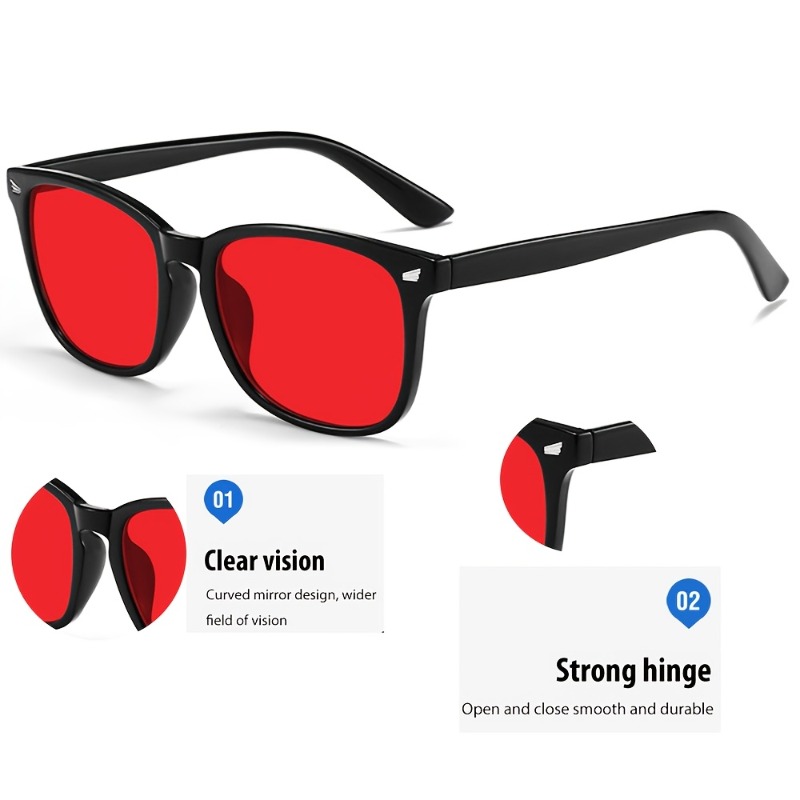 1pcs Red Lens Korean Polarized - Gaming Glasses Uv review and price