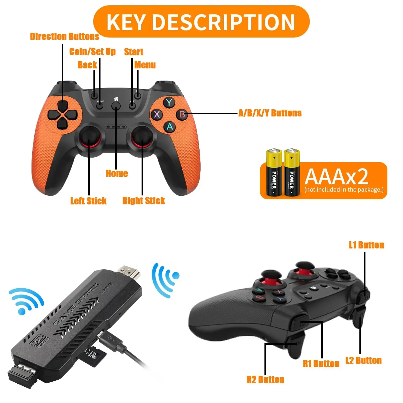 X2 Ultra Video Game Stick Cons - Gaming Console X2 review and price