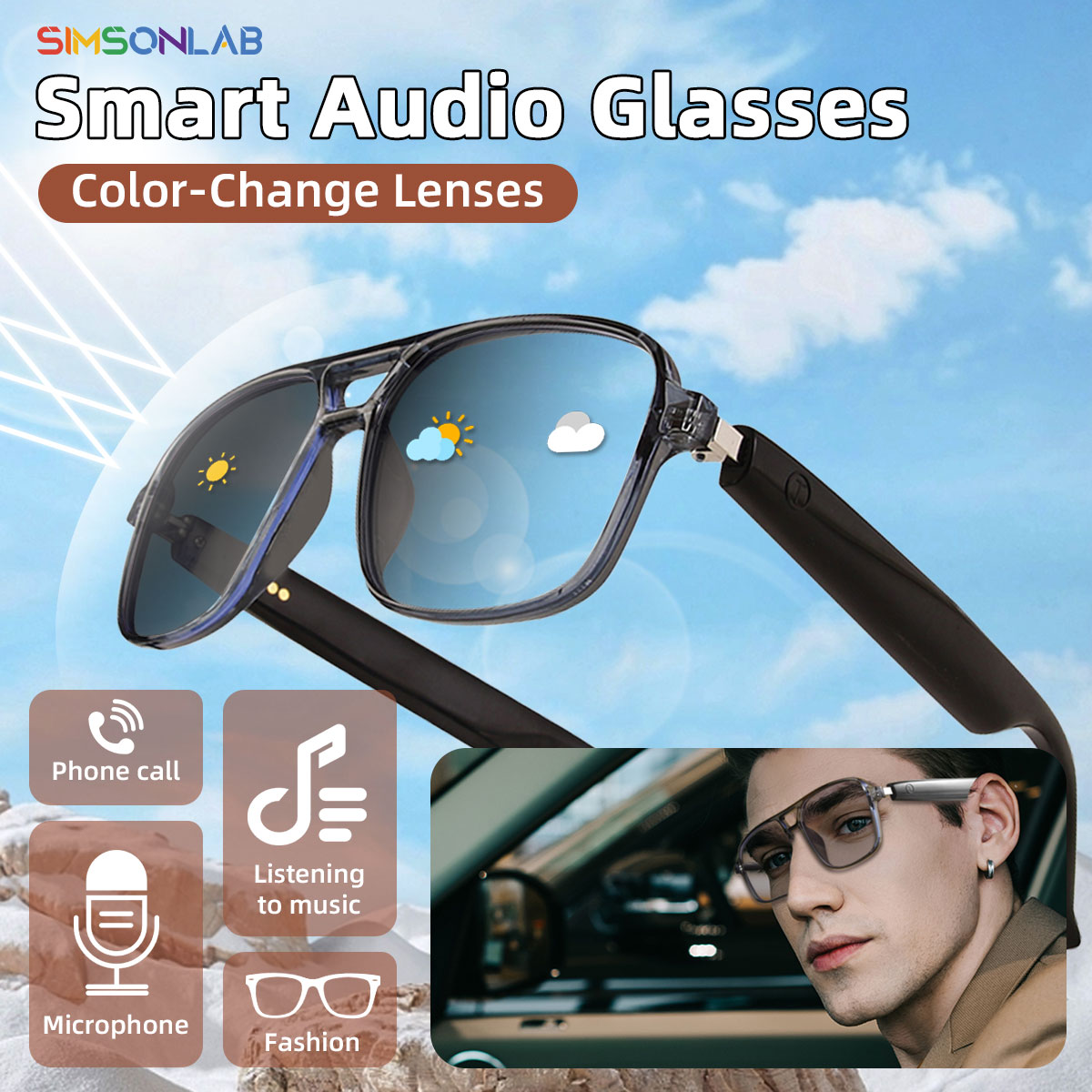 2025 NEW Smart Glasses Ai Voic - Gaming Glasses Uv review and price