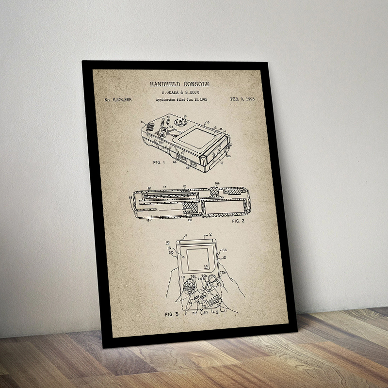 Vintage Game Console Blueprint - Gaming Console Picture review and price