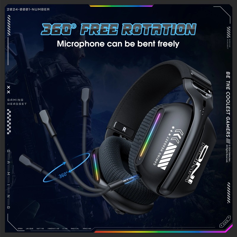 ONIKUMA GT808 Gaming Headset W - Gaming Console Apple review and price